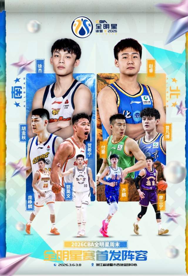 九游下载-惊不惊喜？CBA全明星首发阵容公布，广东1人，辽宁1人，北京队2人